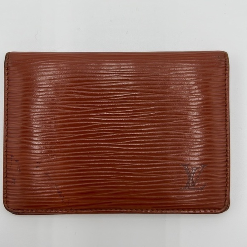 LOUIS VUITTON  VINTAGE CIPANGO GOLD EPI CARD HOLDER